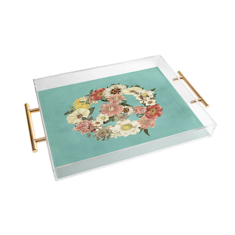 Gale Switzer Botanica Peace sign Acrylic Tray
