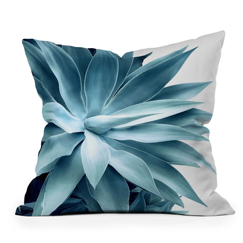 Gale Switzer Bursting into life teal Outdoor Throw Pillow