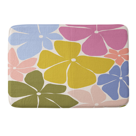 Gale Switzer Carefree Blooms Memory Foam Bath Mat