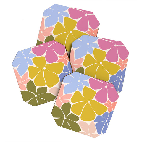 Gale Switzer Carefree Blooms Coaster Set