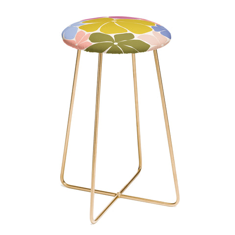 Gale Switzer Carefree Blooms Counter Stool