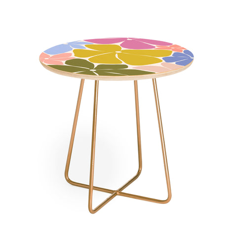Gale Switzer Carefree Blooms Round Side Table