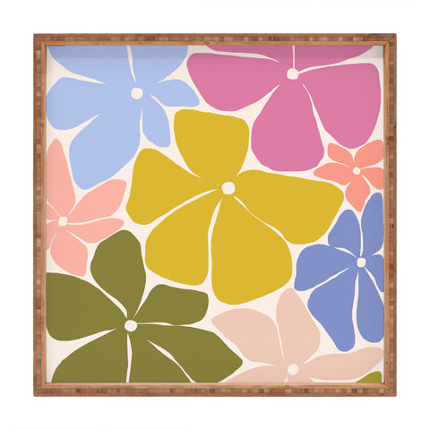 Gale Switzer Carefree Blooms Square Tray