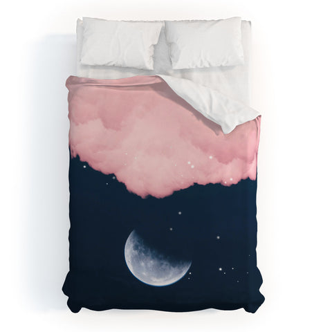 Gale Switzer Falling moon Duvet Cover