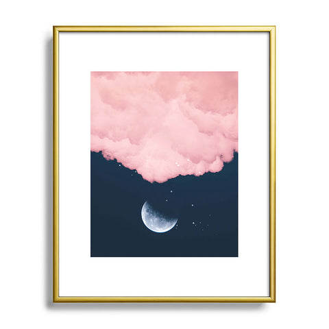 Gale Switzer Falling moon Metal Framed Art Print