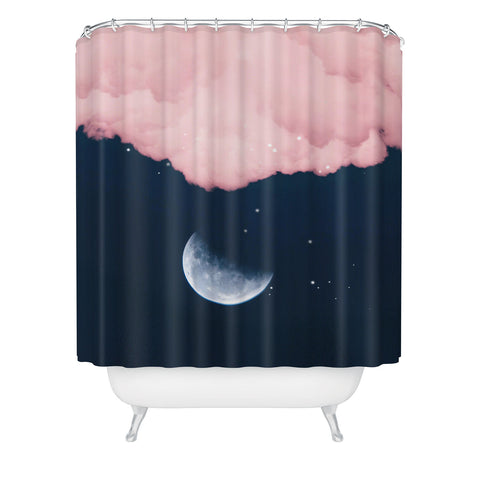 Gale Switzer Falling moon Shower Curtain