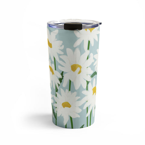 Gale Switzer Flower Market Oxeye daisies II Travel Mug