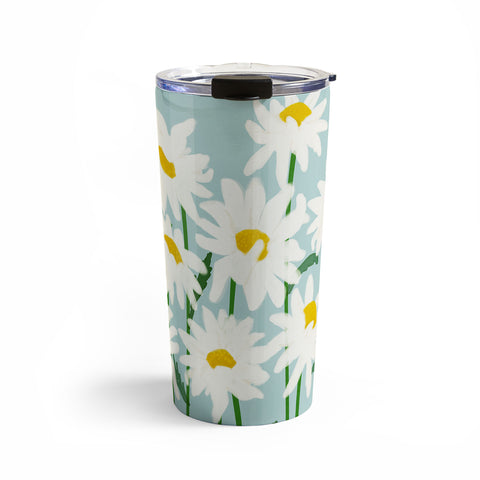 Gale Switzer Flower Market Oxeye Daisies Travel Mug