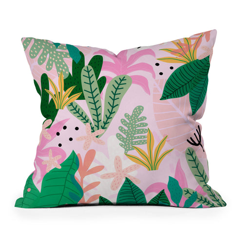 Gale Switzer Into the jungle sunup Outdoor Throw Pillow