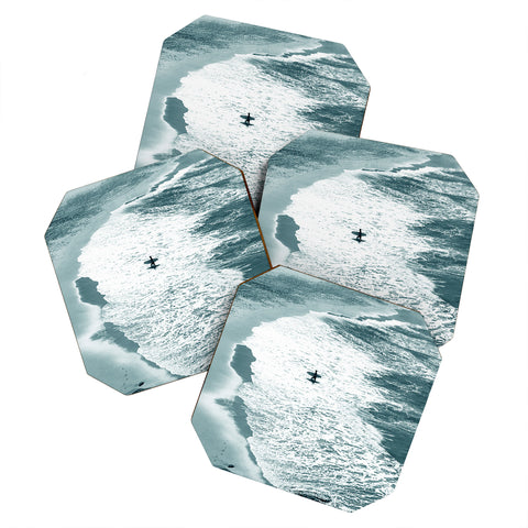 Gale Switzer Lone surfer slate Coaster Set