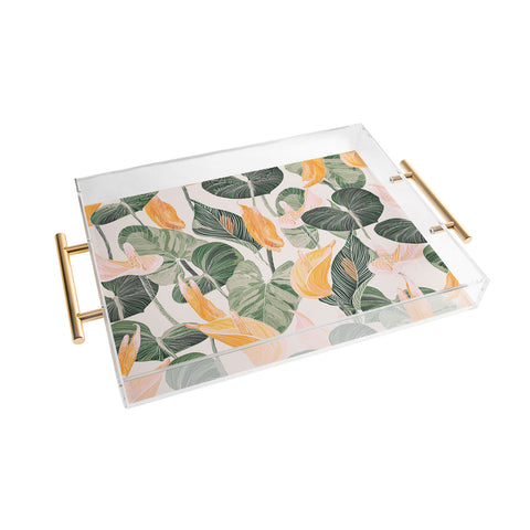 Gale Switzer Lush Lily Autumn Acrylic Tray