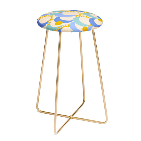 Gale Switzer Moonscapes Counter Stool
