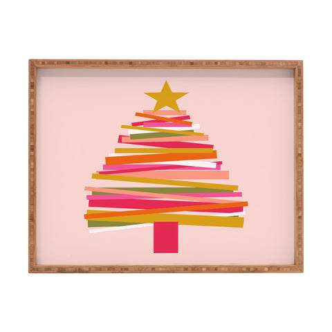 Gale Switzer Ribbon Christmas Tree candy Rectangular Tray