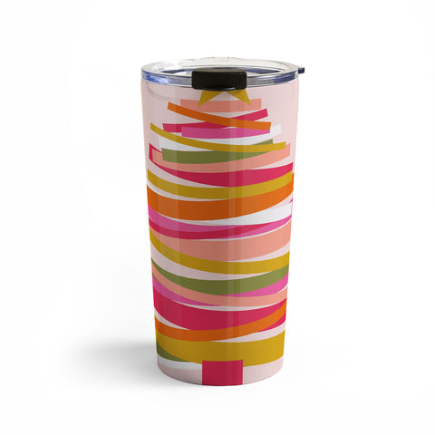 Gale Switzer Ribbon Christmas Tree candy Travel Mug