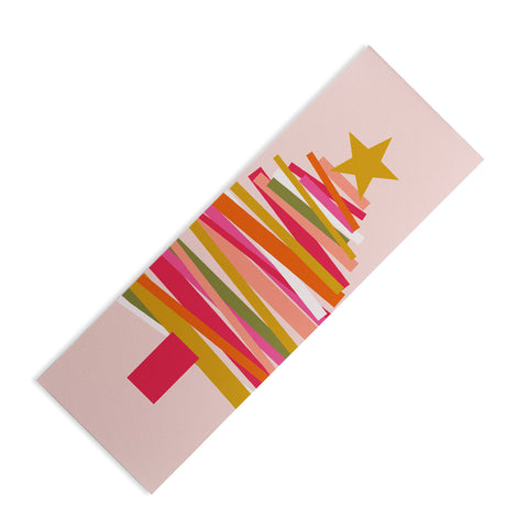 Gale Switzer Ribbon Christmas Tree candy Yoga Mat