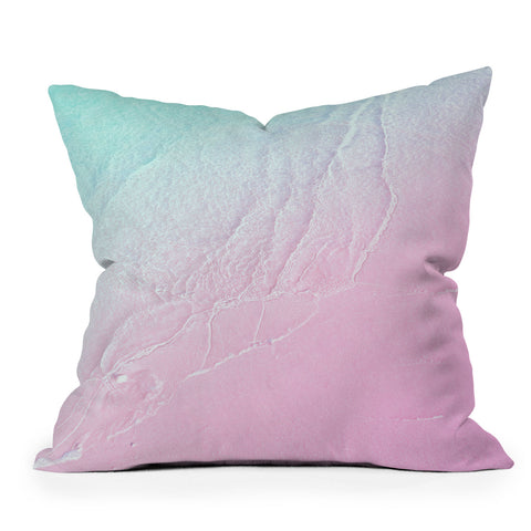 Gale Switzer Seashore violet mist Outdoor Throw Pillow