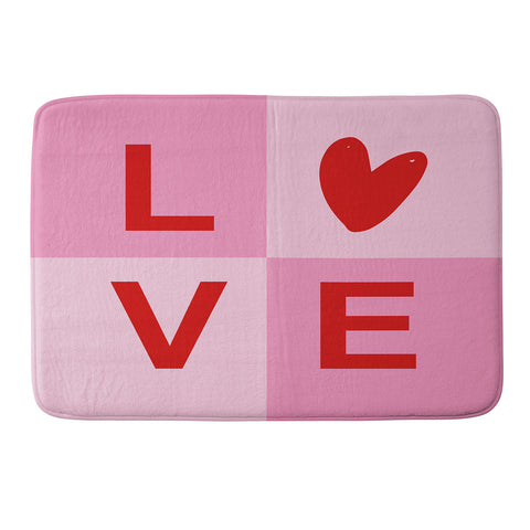 Gale Switzer Sweet Love I Memory Foam Bath Mat
