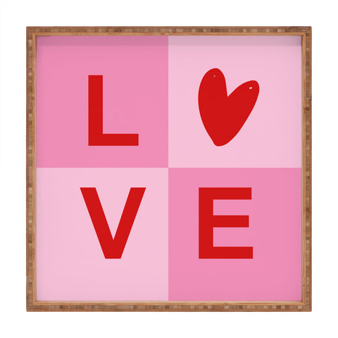 Gale Switzer Sweet Love I Square Tray