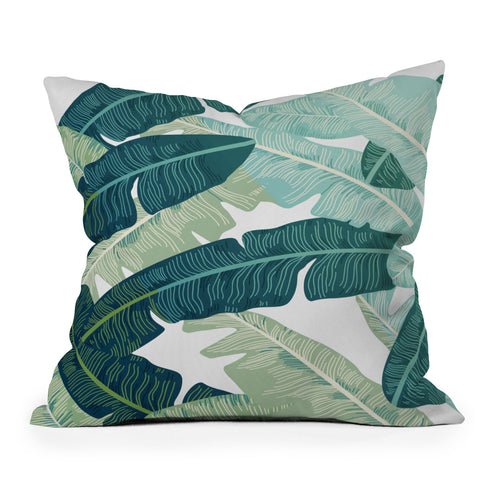 Gale Switzer Tropical oasis Outdoor Throw Pillow