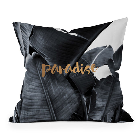 Gale Switzer Tropical Paradise copper Outdoor Throw Pillow