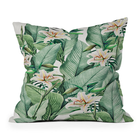 Gale Switzer Tropical state Outdoor Throw Pillow