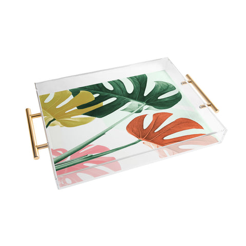 Gale Switzer Urban Jungle leaves Acrylic Tray