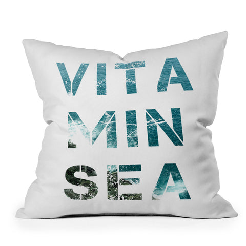 Gale Switzer Vitamin Sea Outdoor Throw Pillow