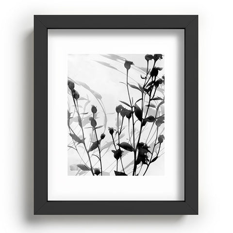 GalleryJ9 Budding Branches Black Grey Recessed Framing Rectangle