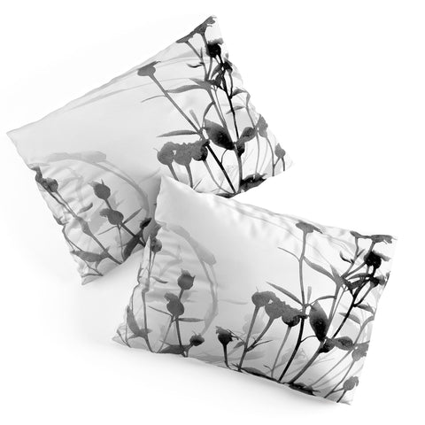 GalleryJ9 Budding Branches Black Grey Pillow Shams