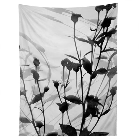 GalleryJ9 Budding Branches Black Grey Tapestry