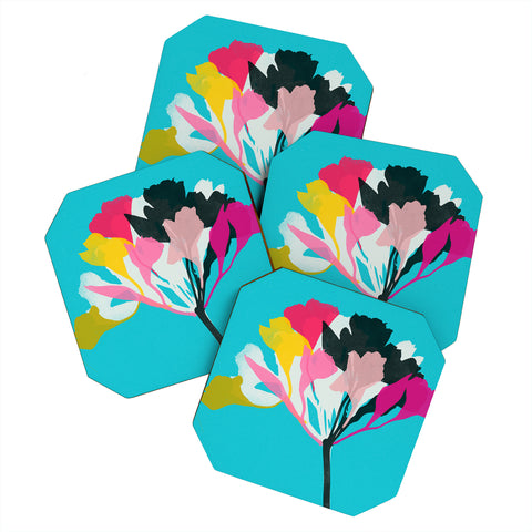 Garima Dhawan alstroemeria 1 Coaster Set