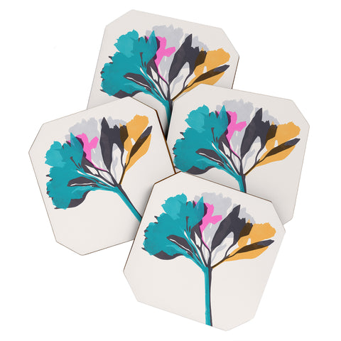 Garima Dhawan alstroemeria 16 Coaster Set