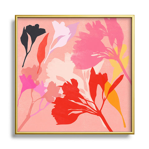Garima Dhawan Alstroemeria 26 Square Metal Framed Art Print