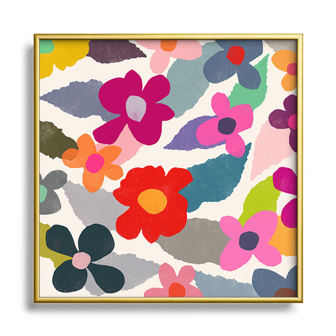 Garima Dhawan angel 6 Square Metal Framed Art Print