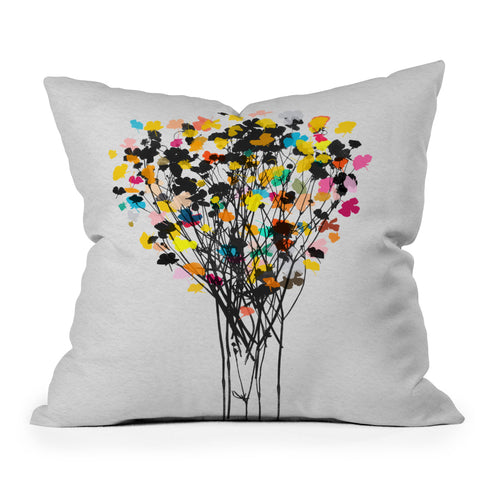 Garima Dhawan buttercups 2 Outdoor Throw Pillow