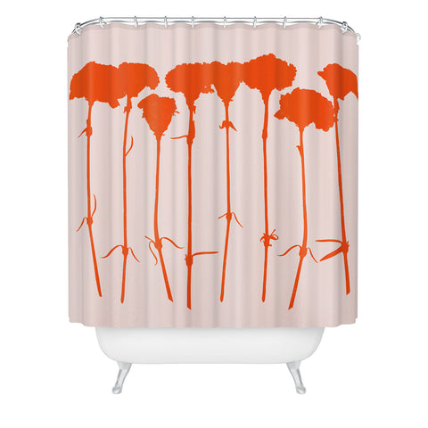 Garima Dhawan carnations 5 Shower Curtain