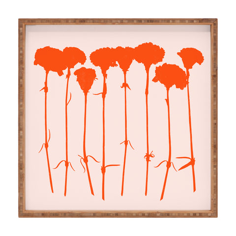 Garima Dhawan carnations 5 Square Tray