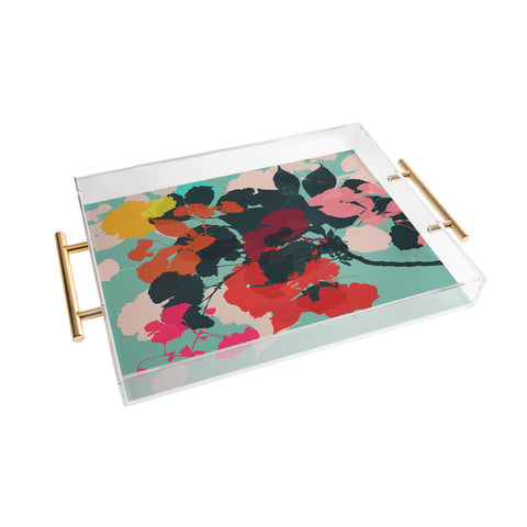 Garima Dhawan cherry blossom 5 Acrylic Tray