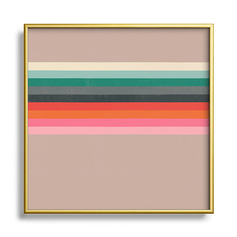 Garima Dhawan colorfields 1 Square Metal Framed Art Print