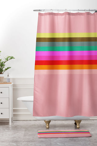 Garima Dhawan colorfields 2 Shower Curtain And Mat