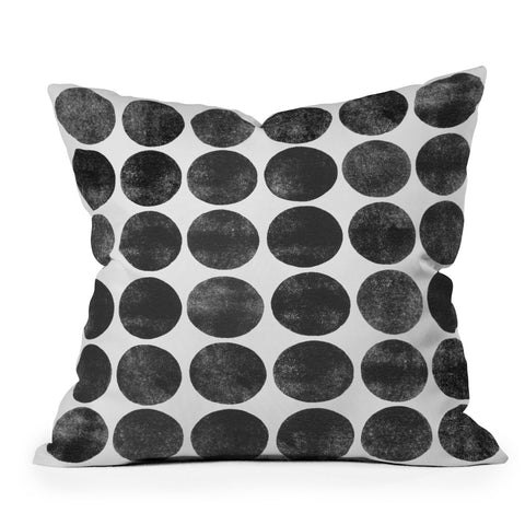 Garima Dhawan colorplay black Outdoor Throw Pillow