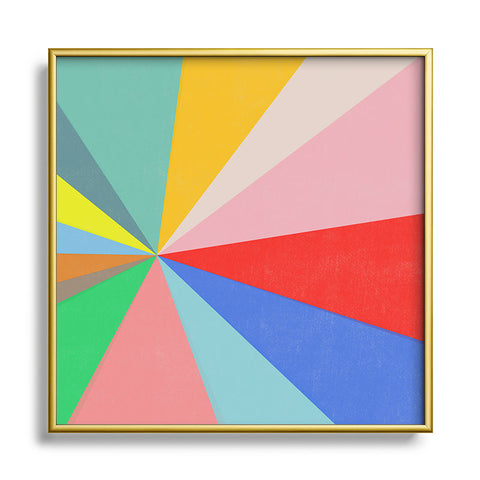 Garima Dhawan connected 1 Square Metal Framed Art Print