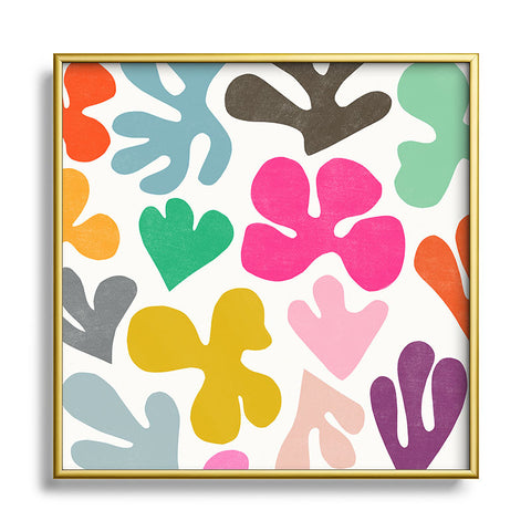 Garima Dhawan cutouts 22 Square Metal Framed Art Print