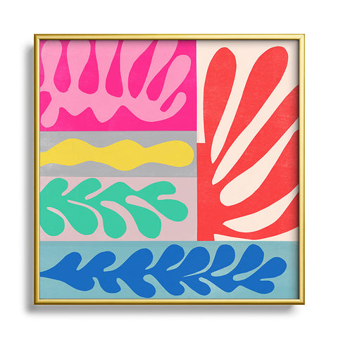 Garima Dhawan cutouts 40 Square Metal Framed Art Print