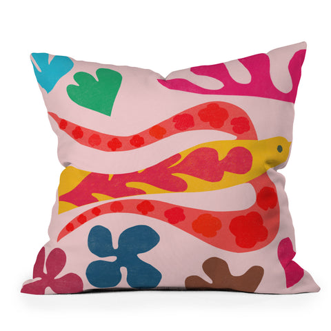 Garima Dhawan Cutouts 49 Outdoor Throw Pillow