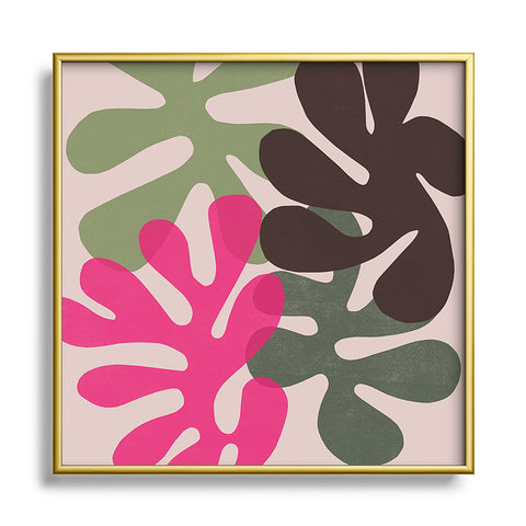 Garima Dhawan cutouts 50 Square Metal Framed Art Print