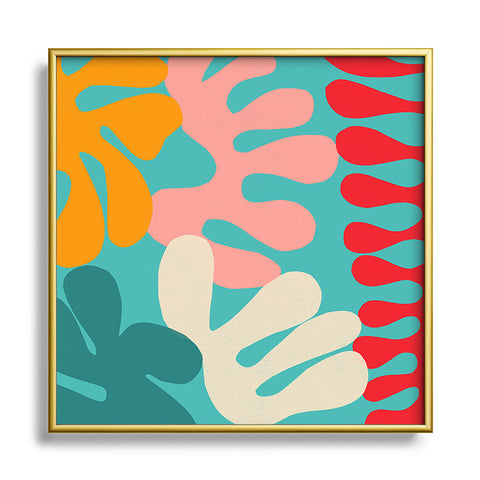 Garima Dhawan cutouts 52 Square Metal Framed Art Print