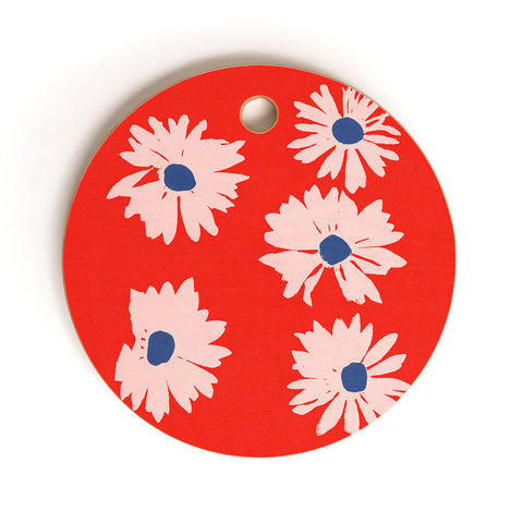 Garima Dhawan daisies 4 Cutting Board Round