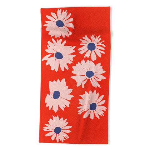 Garima Dhawan daisies 4 Beach Towel