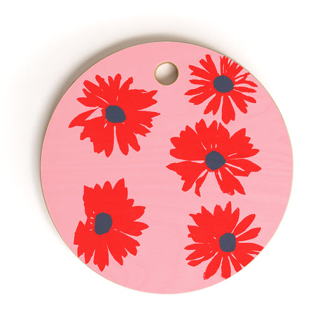 Garima Dhawan daisies 6 Cutting Board Round